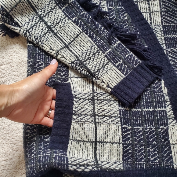 Madewell Plaid Fringe Cardigan - Picture 8 of 10